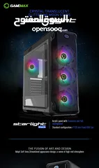  12 كيس جيمنغ  من جيماكس مضيئ رجب تصميم رهيب GAMEMAX Starlight BK Case Gaming