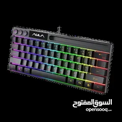 2 كيبورد جيمنغ مضيئ احترافي لكل الجيمرز اصلي Aula Keyboard F3061 Gaming RGB Lights OG