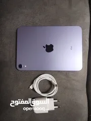  2 ايباد ميني 6 IPad mini ( 6th Gene بحالة الوكالة بطارية 89% ذاكرة 256