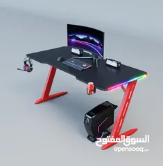  2 FEEX D2205 Gaming Desk طاولة فيكس كاربون فايبر جديد بسعر ناار