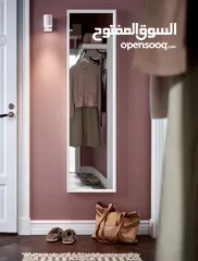  1 مرايا طولانية لون ابيض تعليق بالجدار بحالة جديدة وممتازة من شركة IKEA