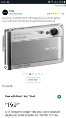  15 كاميرا سونى بحالة الجديدة ومشتملاته    camera sony 8.1MP DSC-T70ديجيتال