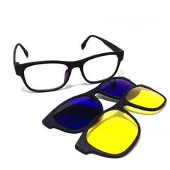  14 نظارات 1x3 ماجيك فيجن ليلي و نهاري و شفاف تصميم رياضي نظاره نظارة المغناطيس