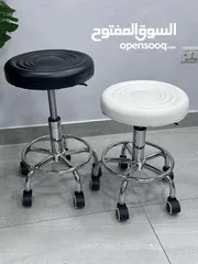  4 كراسي طبيب كراسي مختبر كرسي فوم مختبر عالي الجودة ومتوفر مع ظهر باللونين الابيض واسود باقل اسعار