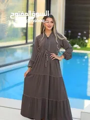  1 عبايه ستاتي خامه الين المشفر فري سايز بااجمل ألوان