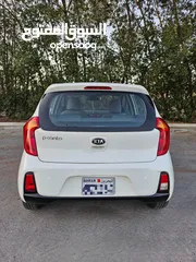  4 # KIA PICANTO ( YEAR-2017) WHITE COLOR HATCHBACK CAR FOR SALE