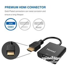  7 HDMI TO VGA ADAPTER MOREAD تحويلة من اتش دي ام اي  الى  في جي اه
