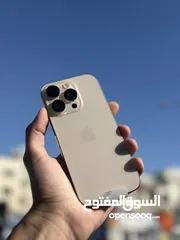  1 Iphone 16 pro 128GB  مشحون كم شحنة بحال الوكالة بسعر حررقق