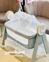  6 سرير هزاز كهربائي للأطفال بحالة ممتازة ماركة كوول بيبي