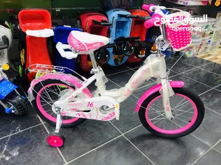  8 عرض خاص على الدراجة الهوائية البناتية وارد دبي ماركة auka مع كفالة لمدة سنة مقاس16 inch