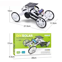  1 DIY Climbing Solar Powered Car For Building Toys