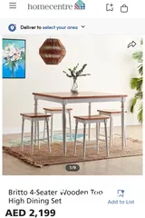  1 dining table with 4 chair