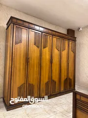  6 غرفة نوم ماستر فاخره و فخمه جداً   خشب لاتيه 18 ماركة الدب بالكامل ، عمق 60-سم