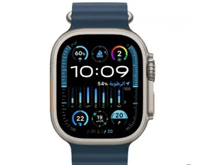  8 APPLE WATCH ULTRA 2 49mm ابل واتش ألترا 2 حجم 49  مسكره فلكرتونه كفاله ابل سنه 12 شهر