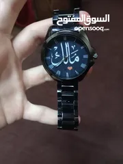  1 ساعة للبيع حزام معدني اسود