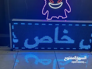  4 شاشات عرض LED لوحات إعلانية LED عرض خاص على حجم. 100*40سم 100*24سم