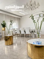  7 في أجمل مناطق الرابيه شقة أرضية للبيع 220م مع ترس 90م بسعر مغري / ref 9535