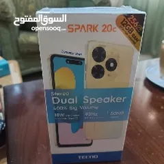  1 هاتف تكنو سبارك 20c Tecno spark 20c جديد في علبته بسعر مغري جداً