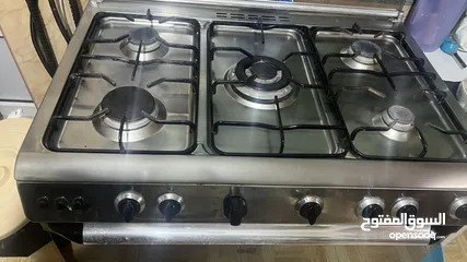  4 فرن غاز 5 عيون  ناشونال إلكتريك