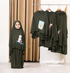  4 طقم صلاة بناتي بألوان مميزة تحفة فنية تجمع بين الأناقة والروحانية