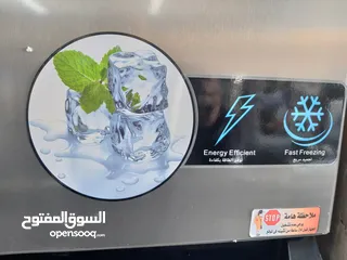  6 ثلاجة جنرال ديلوكس حجم 538 لتر لون سلفر انفيرتر