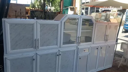  2 خزانه مطبخ علوي 3 متر المنيوم