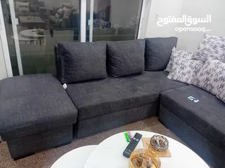  2 طقم كورنر ثقيل خشب سويد شبه جديد
