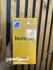  1 Realme Note 60 ram 4gb memory 128 gb new all color