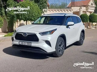 30 تويوتا هايلاندر 2021 فحص 2 جيد فل الفل بفتحه لون ابيض لؤلؤي بسعر مغري قابل للبدل