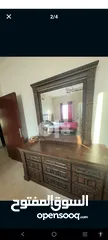  3 full bed set side table  dressing table