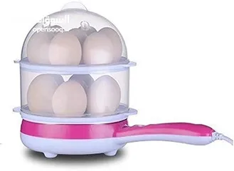  17 ماكينه سلق البيض و الذرة بالبخار +قلي البيض الكهربائيه حجم كبير لغاية 14 بيضه طابقين سلاقه سلاقة بيض