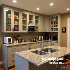  1 مطابخ المنيوم كامله واكسسواراتها  احدث التصاميم واعلي جوده وسرعه في التنفيذ