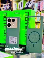  4 مشغل ايام Not 40 pro plas 5G رام 24 جيجا 256 أغراضة والكرتونه الأصلية مكفول بالشركة متوفر توصيل
