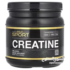  1 California Gold Nutrition, Sport, Creatine Monohydrate, Unflavored, 1 lb (454 g)