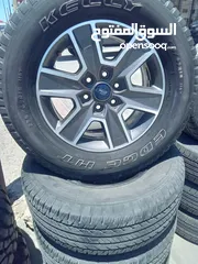  1 مجموعه اطارات و جنطات مستعمله اصليه