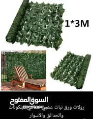  5 رول ورق شجر اخضر كثيف 3 متر