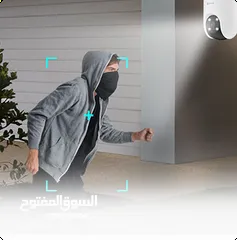  6 كاميرا واي فاي EZVIZ WIFI H8c Pro – رؤية بانورامية بدقة 2K+ وتحكم شامل 360°