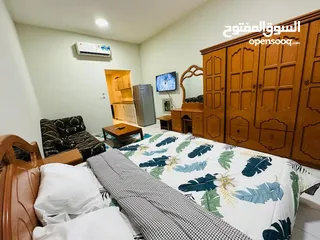  1 متاح حاليا للايجار الشهري شقة استديو مفروشة بفخر في عجمان منطقة المويهات