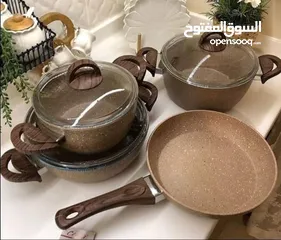  1 طقم طناجر جرانيت تركي الاصلي ماركة سينا