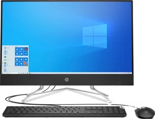  1 HP all-in-one desktop computer