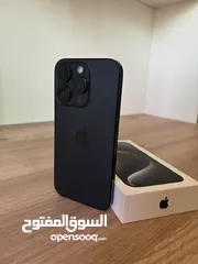  2 آيفون 15 برو  128 GB وكالة ولا شخطة مع apple case اصلي