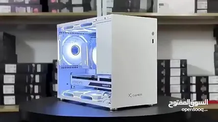  5 portable gaming computer case  كيس كمبيوتر متنقل مع مروحة ARGB وكنترولر للتحكم بالانارة