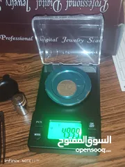  16 ميزان الكتروني ذهب و فضه و مجوهرات و مستحضرات ثمنيه و طبيه مع وزنه ومحقان وملقط