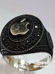  1 خاتم فضه apple /و ساعة  Haino teko