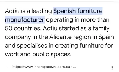  13 A Whole Set contains 2 Folded plek Chairs ACTIU SPAIN BRAND FOR INDOOR & OUTDOOR USE
