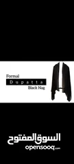  1 DUPATTA FORMAL BLACK NAG  7091