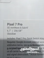  5 Obsidian Black Google Pixel 7 Pro (256Gb).