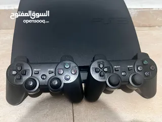  6 بلايستيشن 3 مهكر ممتاز عليه 40 لعبة مع ايدتين