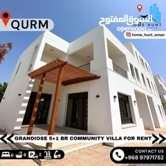  1 AL QURM  GRANDIOSE 5+1 BR COMMUNITY VILLA FOR RENT