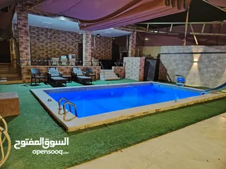  4 شاليه و مزرعه للايجار بالغور 50 دينار مسبح مدفأ 4*8 بدون عربون مع بلياردو و ترامبولين